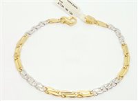 Armband Lorenza Gioielli Herr Massiccio Bicolore in Gelbgold BR710410 - BR710410